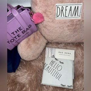 NWT Rae Dunn Hello Beautiful Eyelashes Shower Curtain